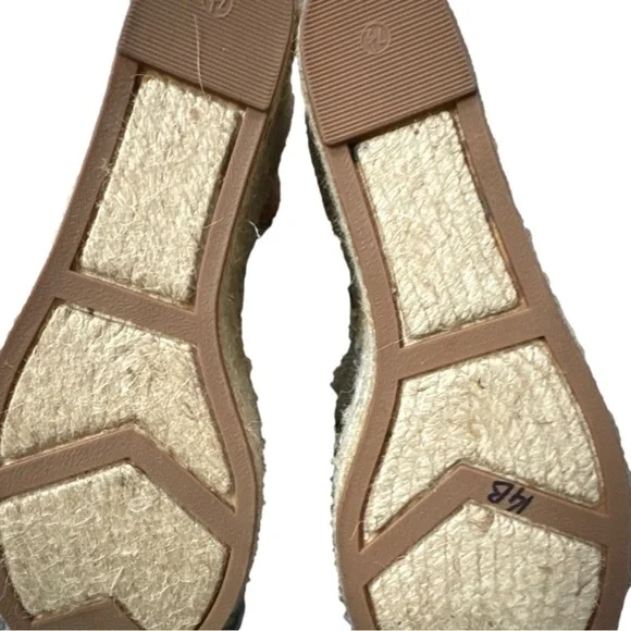 NWOT Marc Fisher ‘Adria’ Denim Espadrille Heels Size 7.5 - Picture 7 of 11